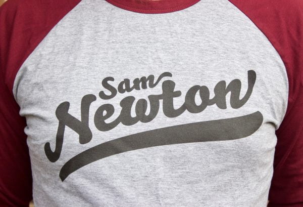 Sam Newton Baseball T-Shirt logo