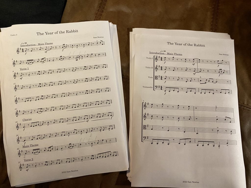 The Year of the Rabbit sheet music